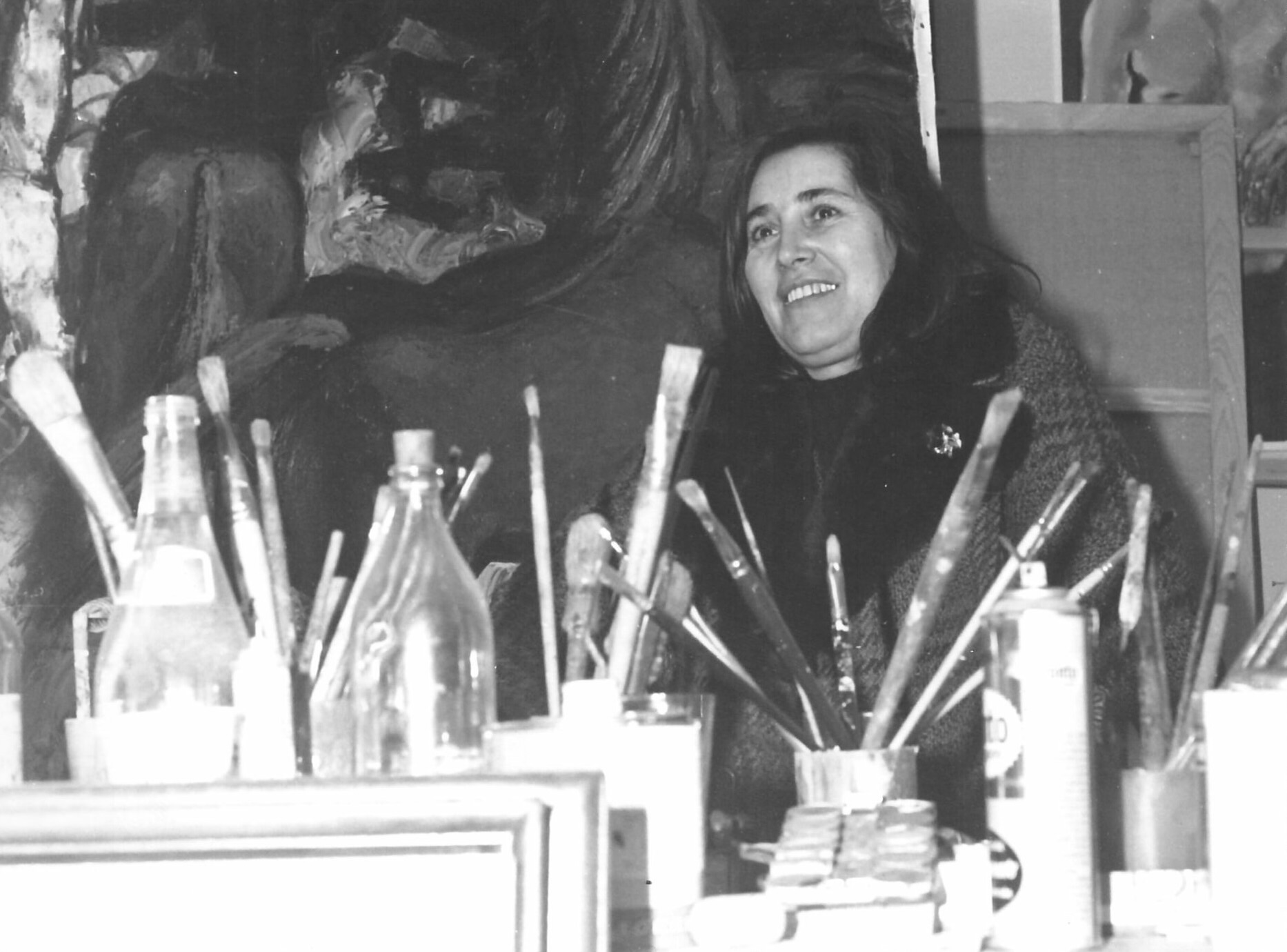 Liliana Cano nel suo studio